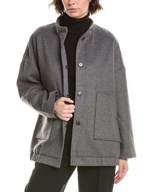 Pascale La Mode Wool-Blend Coat - Gray