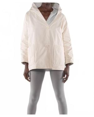 OOF WEAR Memory Nylon Reversible Hooded Jacket - Natural