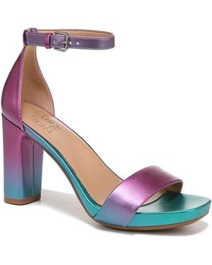 Naturalizer Joy Square Toe Dress Sandals - Blue
