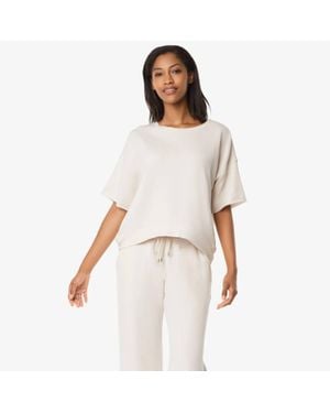 Helen Jon Short Sleeve Pullover Top - White