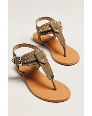 Matisse Mona T-Strap Sandals - Natural
