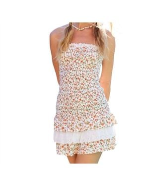illa illa Grandma's Night Out Strapless Dress - Multicolor