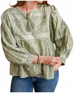 Tolani Tila Top - Green