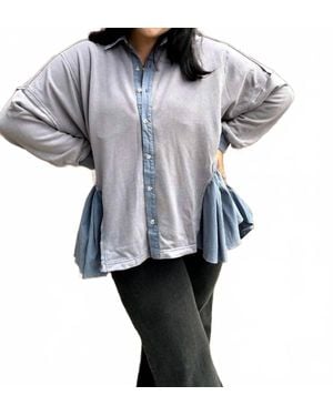 She + Sky On Your Mind Top - Gray