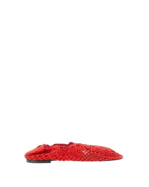 Odissi Iris Crochet Ballerina - Red