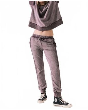 Chaser Brand Bay Soft Brushed Sweatpants - Red