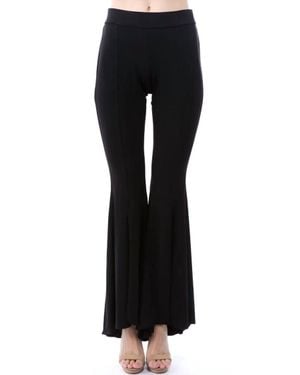 Ariella Fallon Fit And Flare Pant With Slit - Black