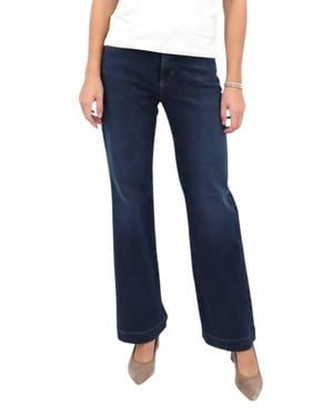Brax Maine Wide Leg Pants - Blue