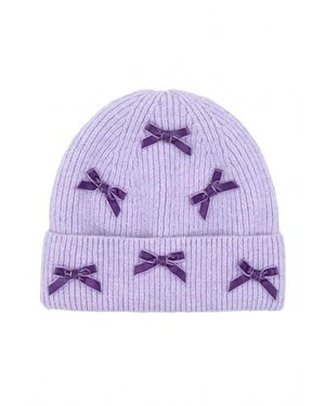 Cc Ribbon Beanie - Purple