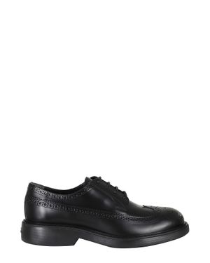 Hogan H704 Perforated Embellishments Leather Brogues - Black
