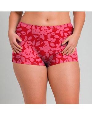 Calypsa Plus Boyshorts - Red
