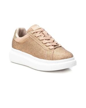 Xti Lace-Up Sneakers - Natural