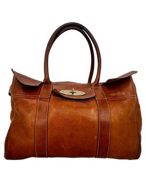 Mulberry Oak Grained Bayswater Bag - Brown