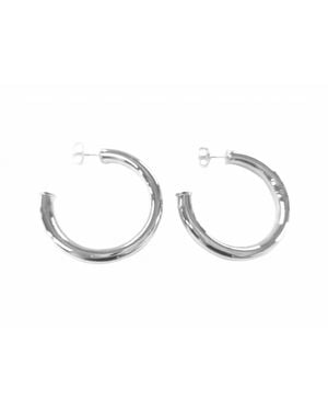 Sheila Fajl Chantel Shiny Hoops Earrings - Black
