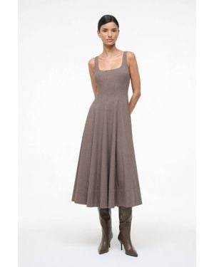 STAUD Wells Dress - Brown