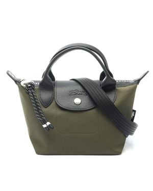 Longchamp Le Pliage Energy Xs Canvas Leather Handbag - Green