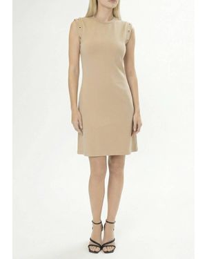 AREA STARS Grommet Dress - Natural