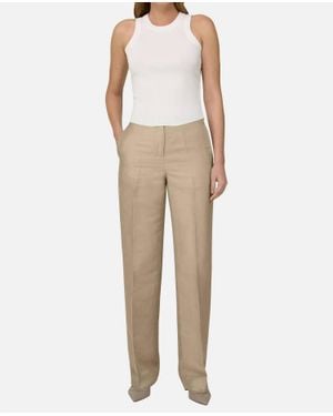 BOGGI Pre-Loved Leo Linen Blend Pants - Natural