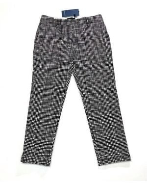 Piazza Sempione Violette Straight Leg Ankle Crop Pant - Gray