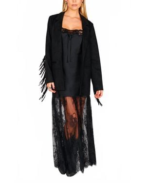 Show Me Your Mumu Sierra Fringe Jacket - Black