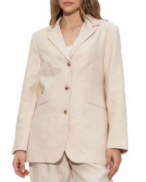 Posse Leon Long Sleeve Blazer - Natural