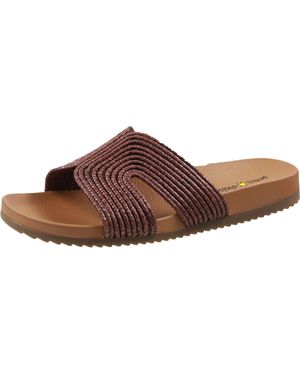 Seven Dials Shelby Woven Made Slide Sandals - Brown