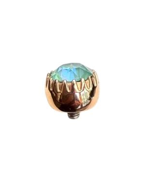 qudo London Big 10.5Mm Jewelry Topper - White