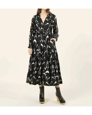Omika Misha Midi Dress - Black