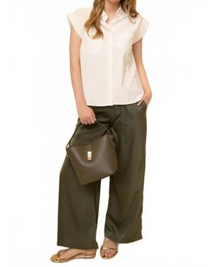 P.Cill Look The Other Way Blouse - Green