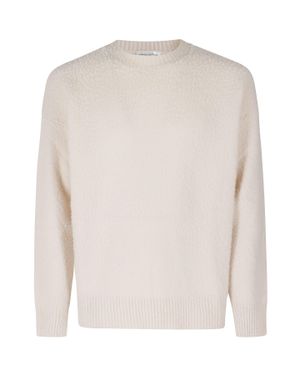 Roberto Collina Crew Neck Knit Pullover - White