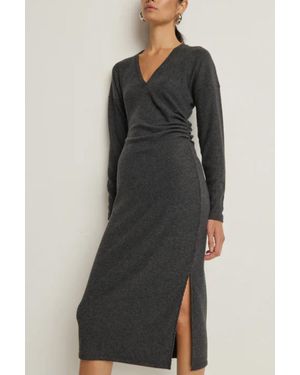 Nation Ltd Sandrine Midi Dress - Gray