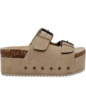 Steve Madden Kali Taupe Suede Kali06S1-Tpe - Natural