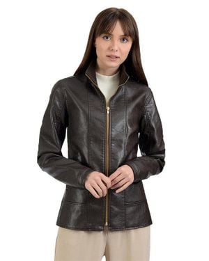 Nine West Classic Zipper Jacket - Black
