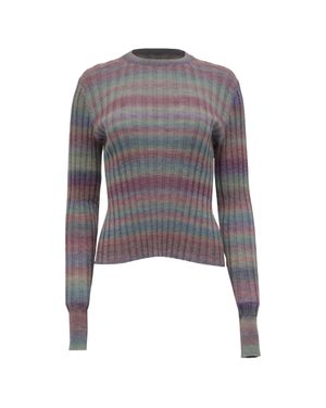 RE/DONE Re/Done Poor Boy Rib Sweater - Gray
