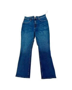 SPRWMN Pre-Loved Classic Ankle Flare Jeans - Blue