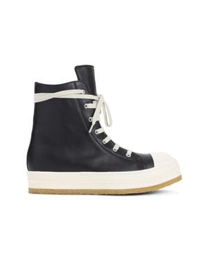 Rick Owens Leather Creep Sneakers - Blue