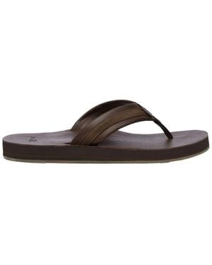 Sanuk Hullsome Leather St Dark 1120332-Dkb - Brown