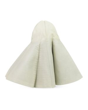 Who Decides War Leather Sunhat Baseball Cap - White