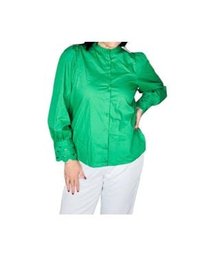 Sugarlips Ziana Button Down Blouse - Green