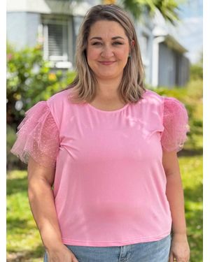 Southern Grace Springtime Sweetheart Top - Pink