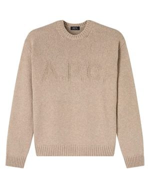 A.P.C. Pull George Knitted Sweater - Natural