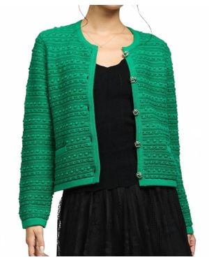 Nylander Rose Long Sleeve Cardigan - Green