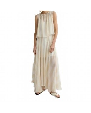Bondi Born Capri Silk Circle Skirt - Natural
