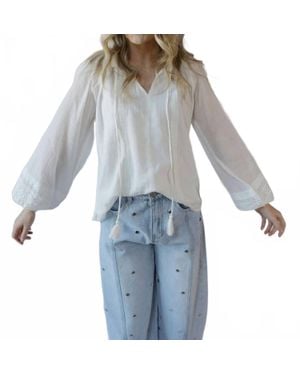 Elan Reese Chiffon Top - Blue