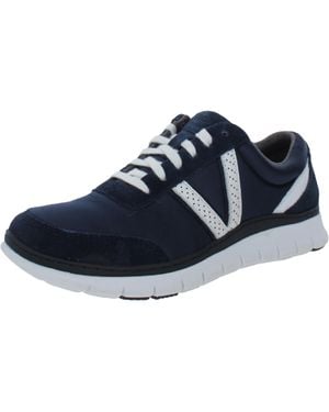 Vionic Nana Satin Lifestyle Fashion Sneakers - Blue