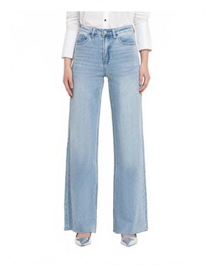 VERVET BY FLYING MONKEY Super High Rise Wide Leg Jean - Blue