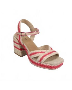 Vaneli Mahira Block Espadrille Heels - Pink
