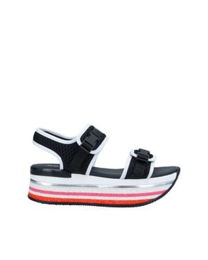Hogan H222 Platform Mesh Sandals - Blue