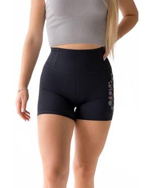Free People Never Better Logo Bike Shorts - Blue