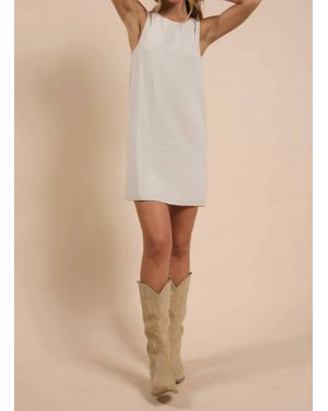 Sadie & Sage Sugarloaf A-Line Button Back Dress - Natural